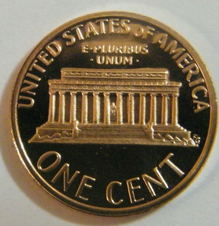 1979 Type 2 Proof Lincoln Memorial Penny US Coin Cents Choice to Gem