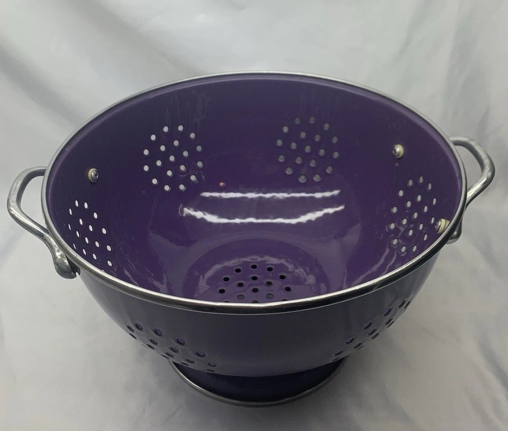 Colander Strainer Deep Purple, 2 handles