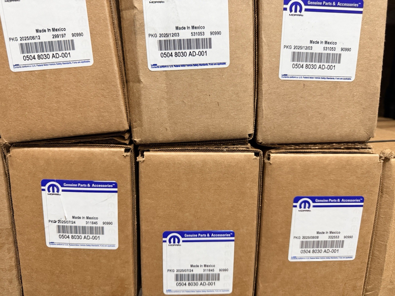 MOPAR 3.6L CAMSHAFTS NEW IN BOX(MULTIPLE NUMBERS)DODGE JEEP RAM CHRYSLER