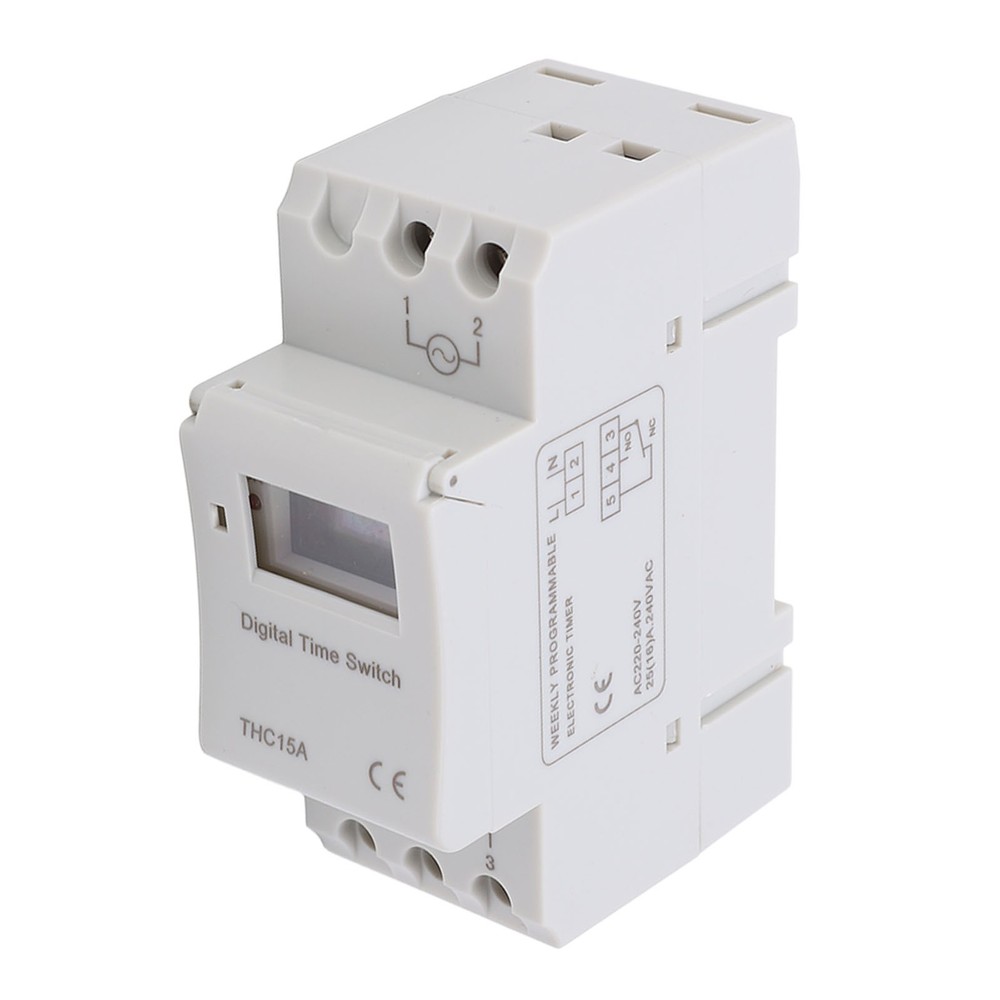 LCD Digital Timer Switch 16A Programmable Weekly Time Relay For Indoor/Outdoor