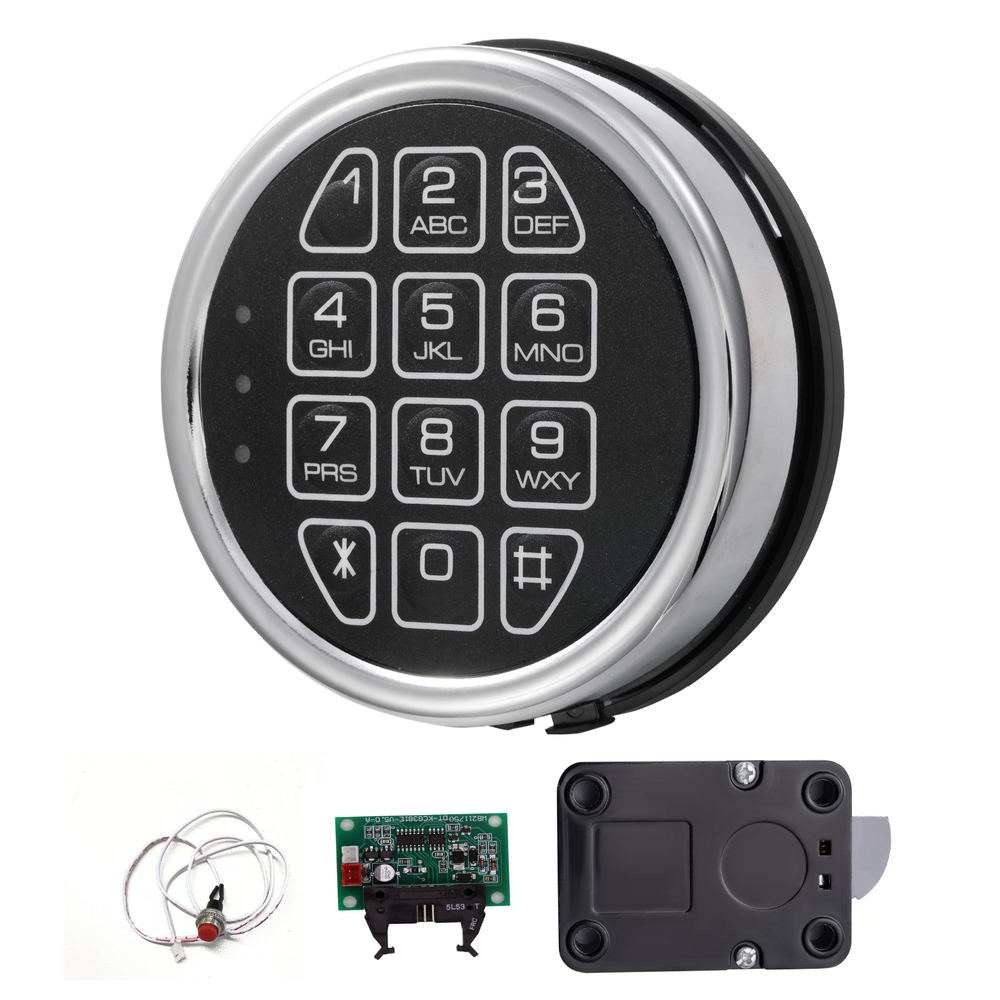 Stack on 14Gun Safe Lock Replacement with SwingBolt Lock Fireproof Chrome Keypad