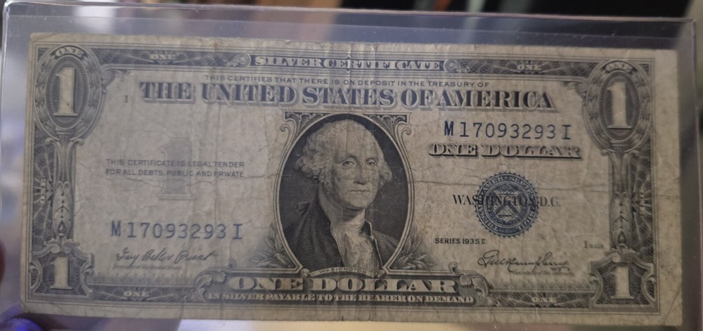 Rare Error Us 1$ Silver Certificate
