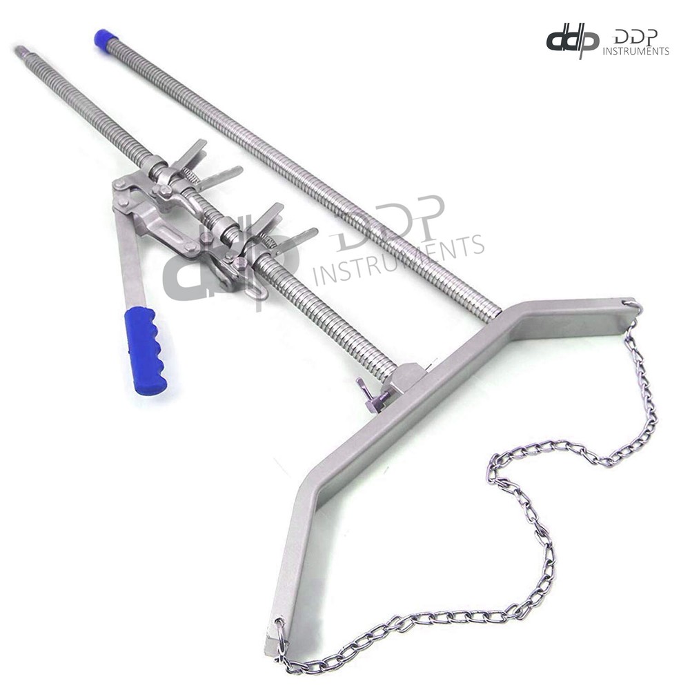 Double Ratchet Lever-Pull Action Calf Puller Vet Instrument with Blue Handle