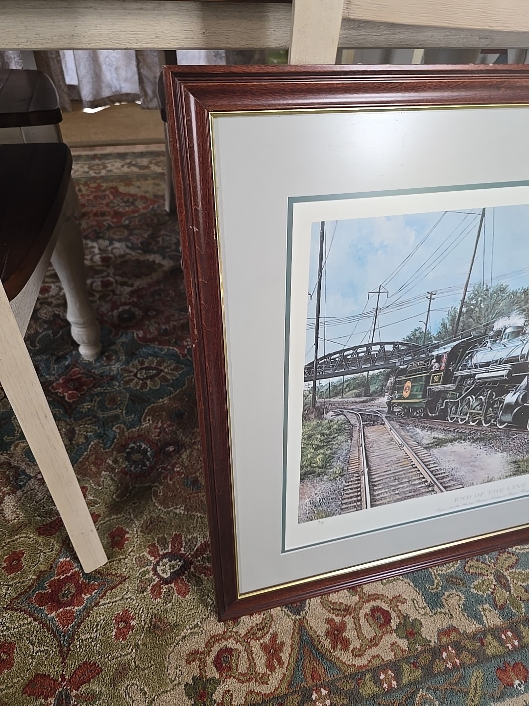 Paul McGehee 'End of the Line' Signed Strasburg RR Lithograph Art Print Framed