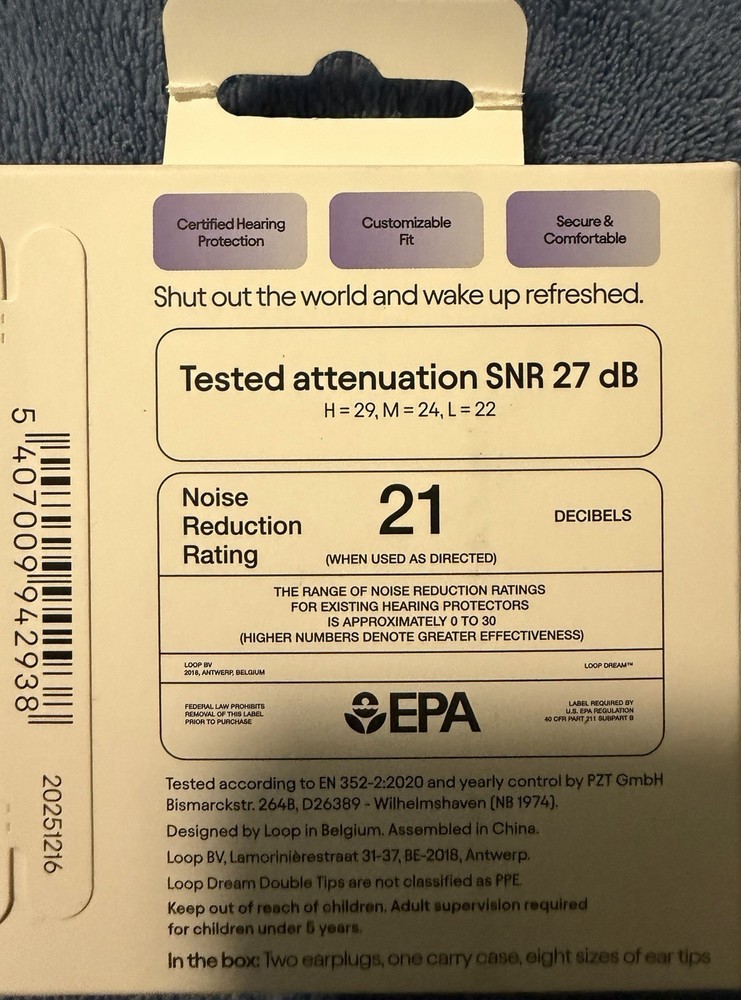 loop earplugs Dream For Sleep