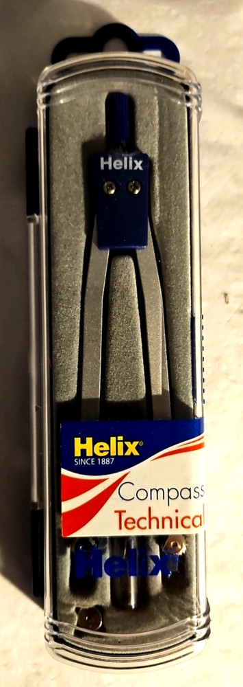 Helix Technical Compass Model 33038 Drafting Tool, NEW Sealed in Case