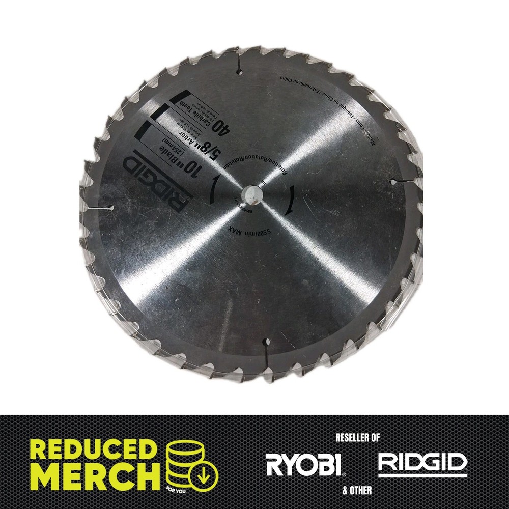 Ridgid 10" 40Teeth Circular Saw Blade Y