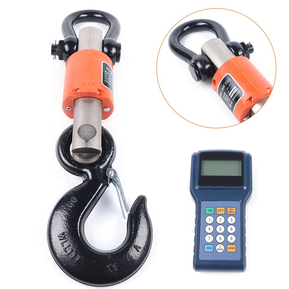 10T Wireless Remote Digital Electronic Hanging Crane Scale with Handheld Meter