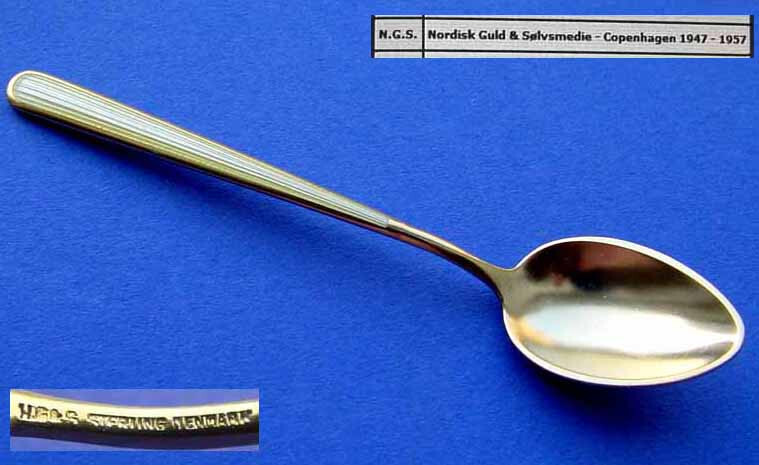 Spoon, Enamel, Ngs , Sterling Silver A569