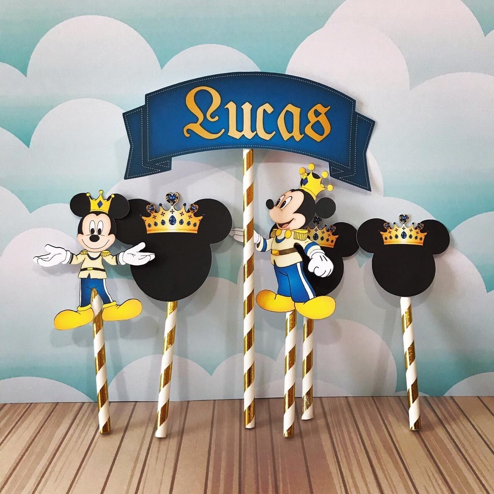 Personalized Mickey Mouse Cake Topper