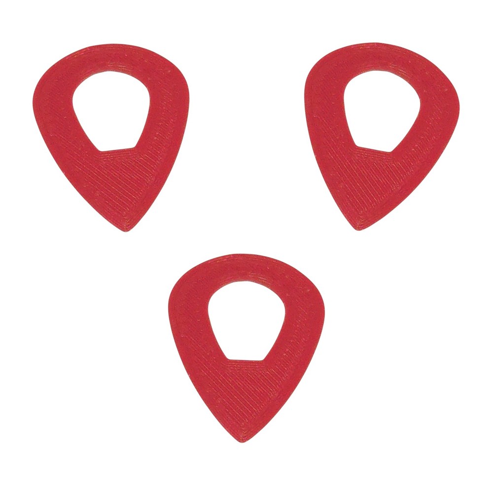 Ecopick Plectrums, 3-Pack Jazz 3 Style With Hole Grip, 1.20mm & 0.80mm Gauges