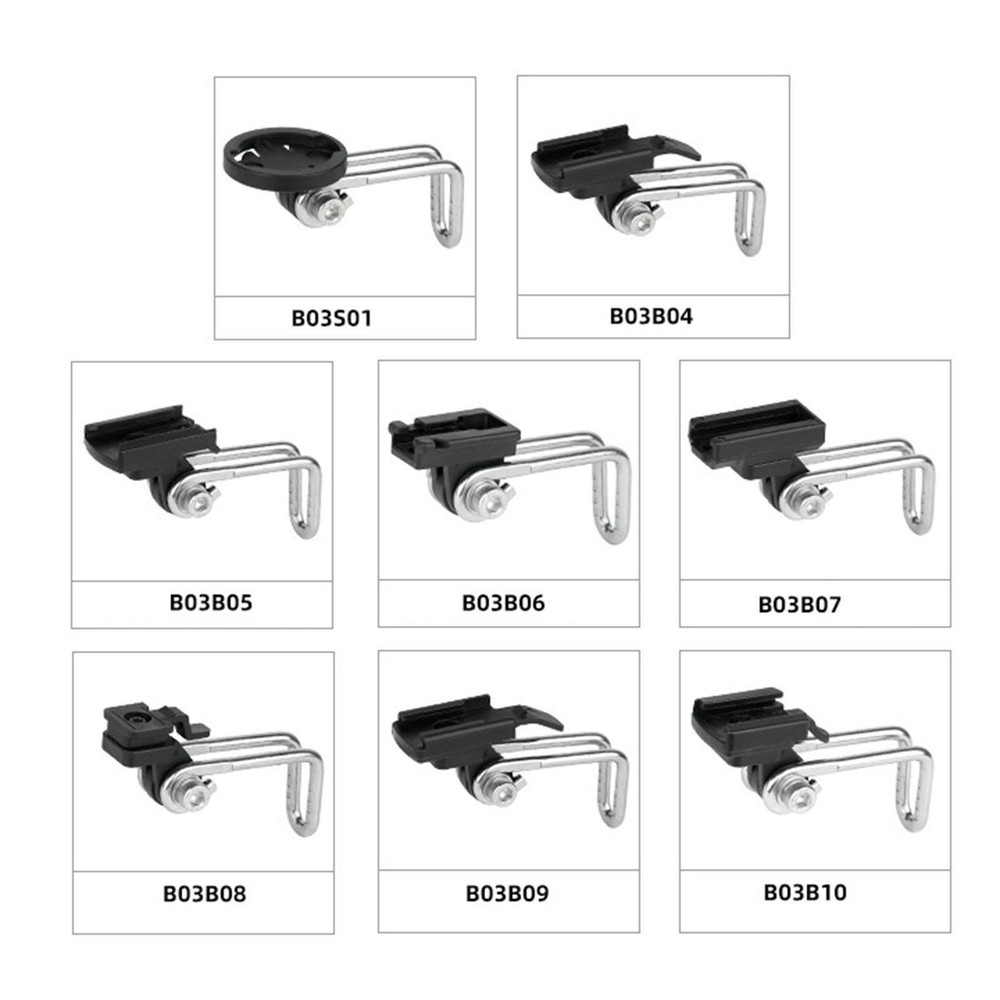 Rotatable Center Fork Bicycle Headlight Bracket Portable Clamp Handlebar Head