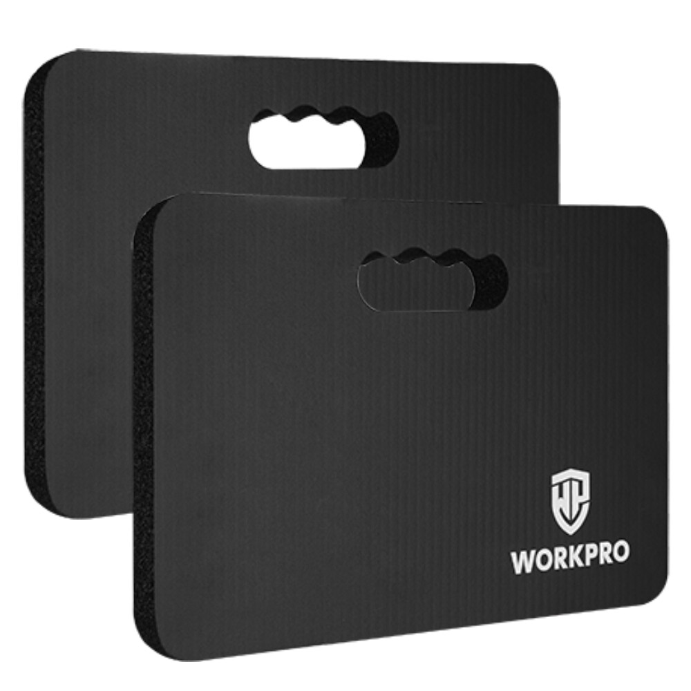 WORKPRO 2-Pack Extra Thick Kneeling Pad Soft Foam Cushioning for Knee Black