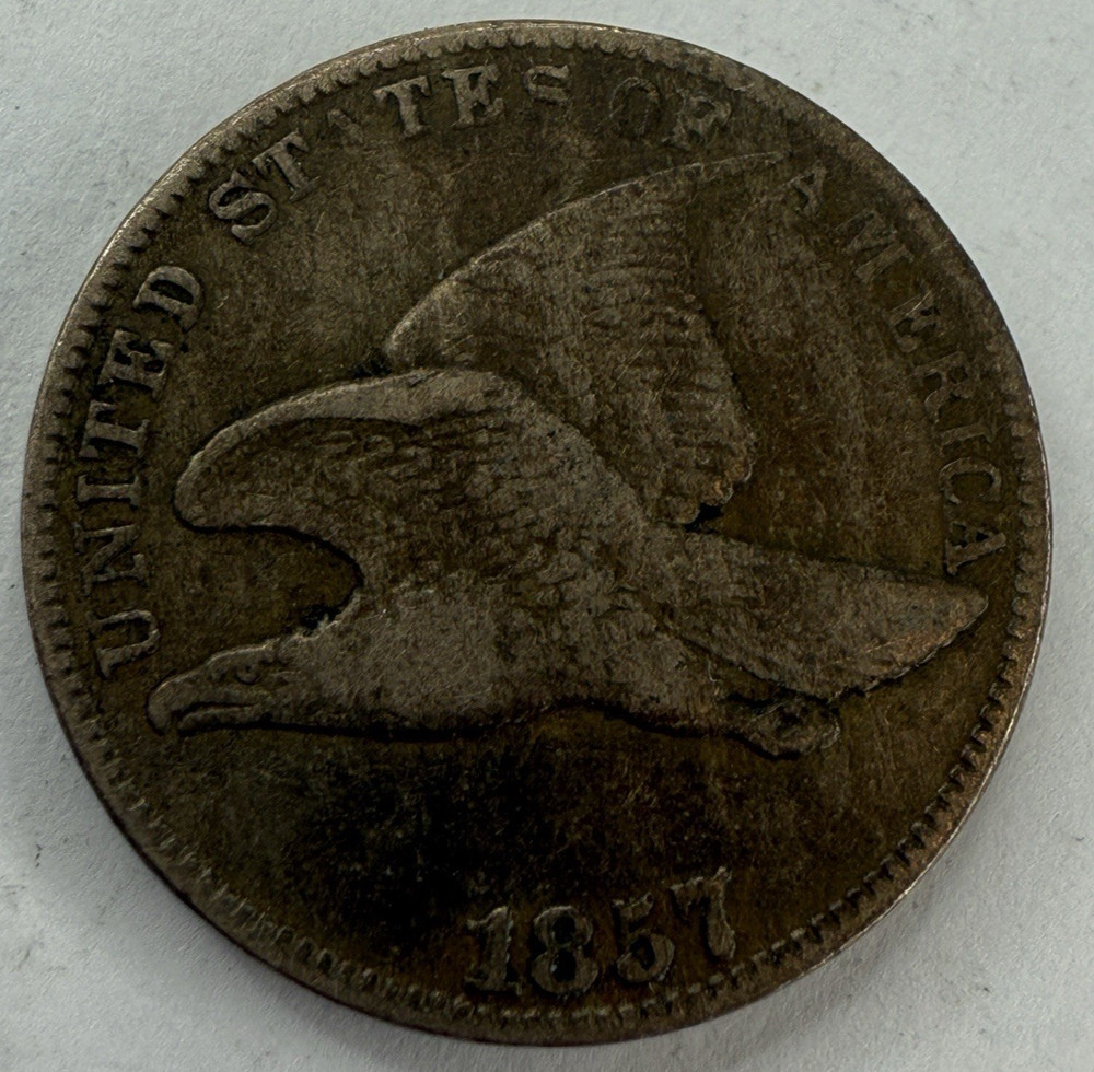 1857 Flying Eagle Cent Exact Coin Imaged #FLY100