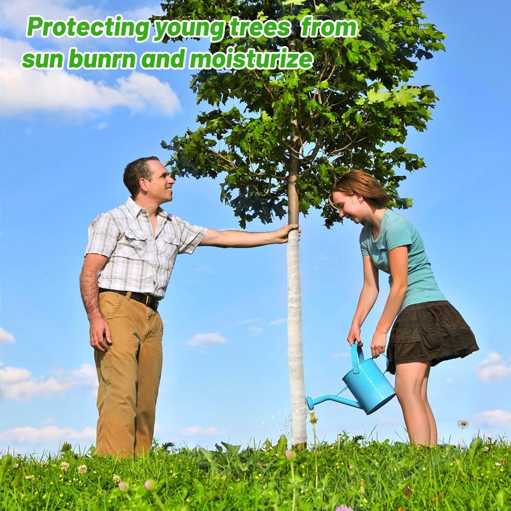 Tree Trunk Protector Wrap 132 Ft Breathable Winter Bark Guard Deer Protection