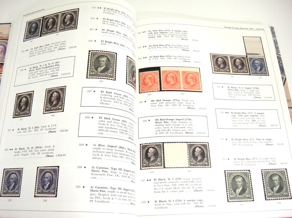 Greg Manning Stamp Auction Catalog 2003 Southern Cross Collection Hardback HBDJ