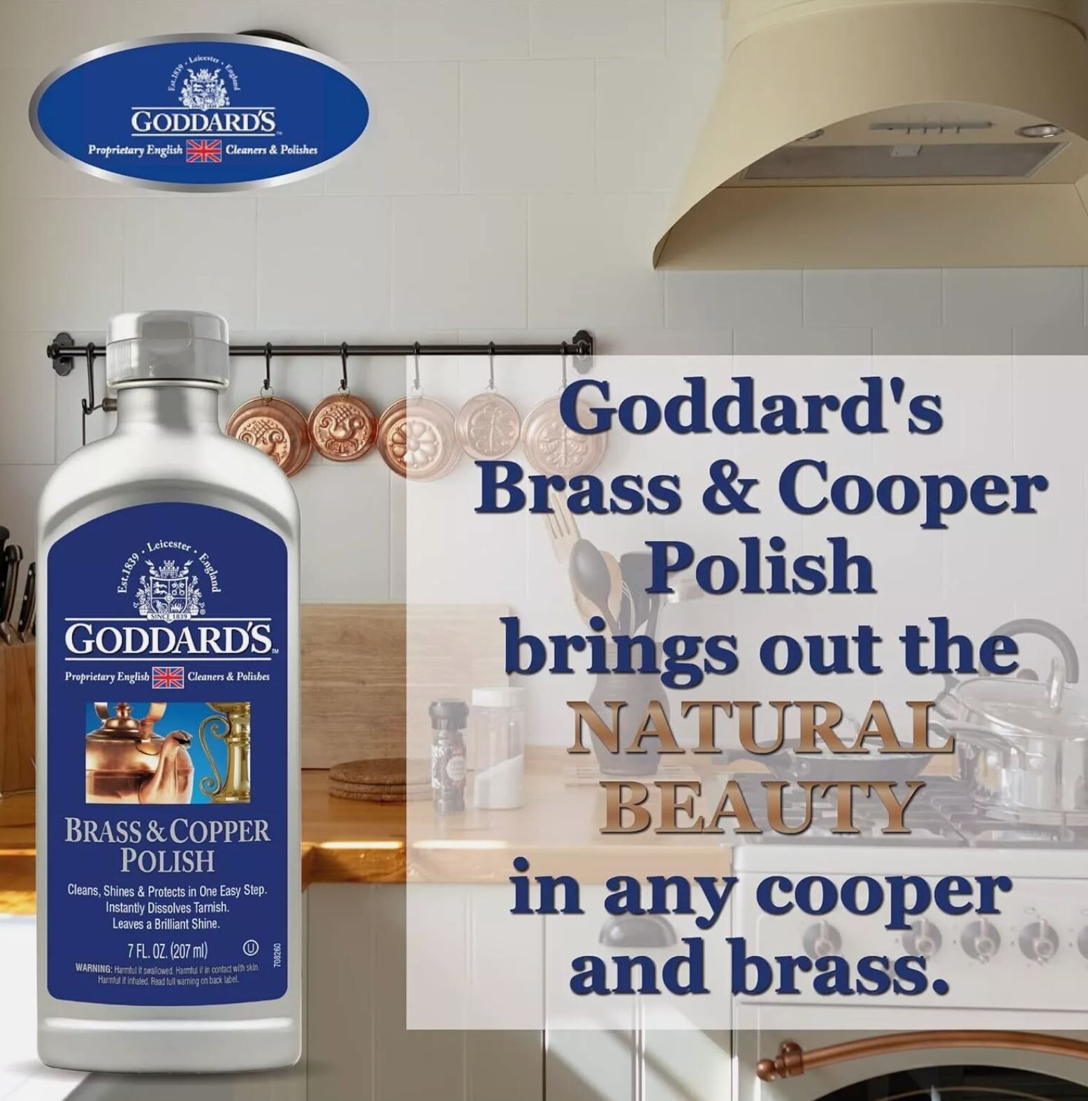 Goddard?s Copper & Brass Polish, Copper Cleaner & Brass Cleaner for Long-Lasting