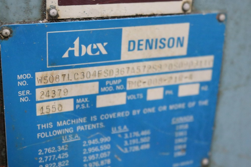 10 TON DENISON HYDRAULIC C FRAME PRESS: YODER #69803