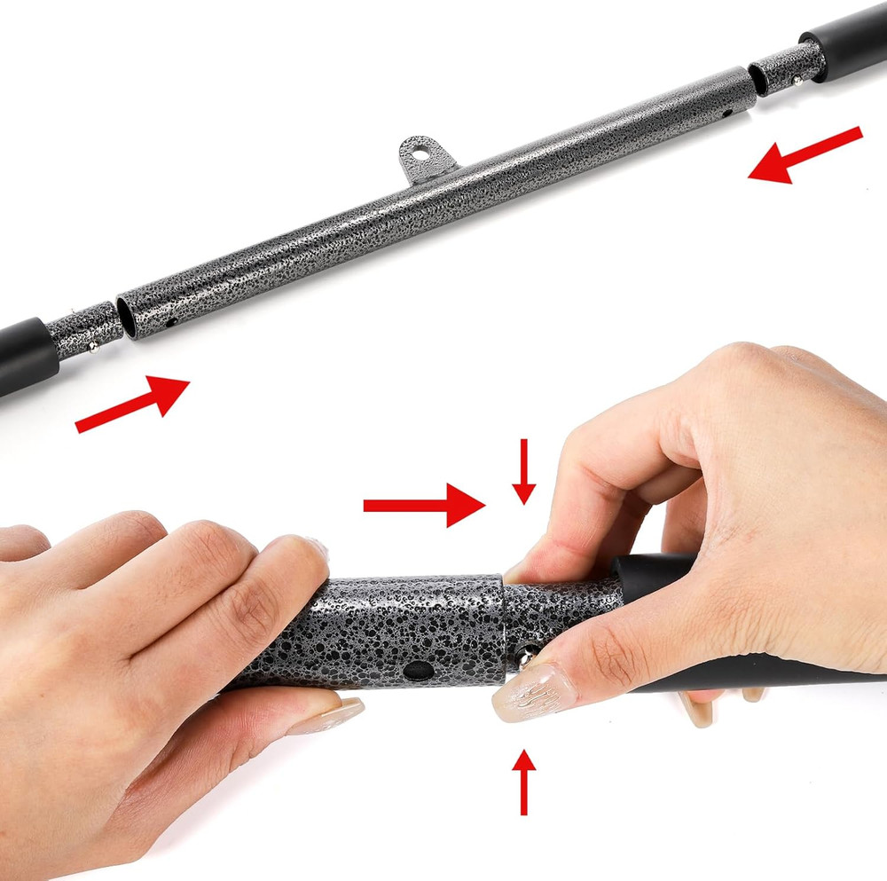39 Inch LAT Pull Down Bar with Non Slip Handles Cable Machine Attachment