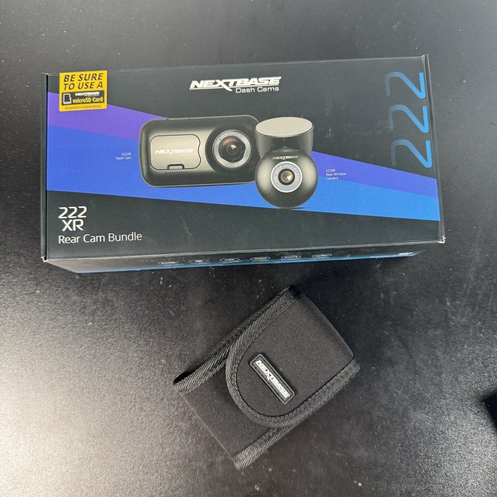 Nextbase 222XR Dash Camera + Rear Cam Bundle Open Box