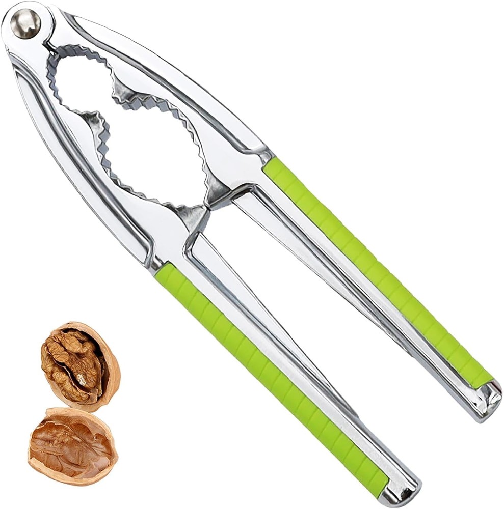 Walnut Cracker Tool, Nutcrackers, Metal Nut Shell Openers, Nut Green LARGE