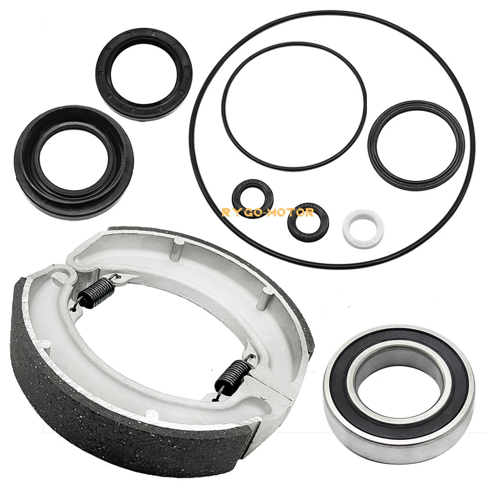 Rear Brake Shoes & Bearing Seals Kit for Honda TRX300FW 4x4 Fourtrax 300 1988-00