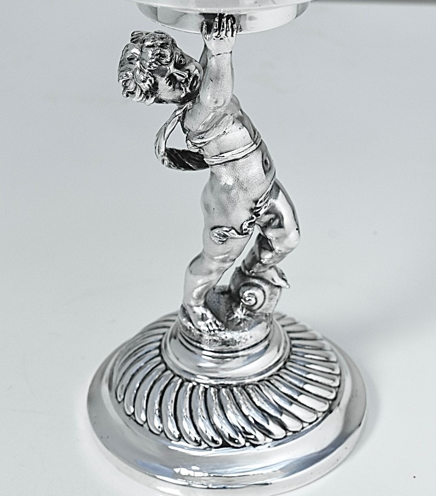 WMF Beautiful Silver Plated Cherub Table Fruit Stand Centrepiece,1902-1910