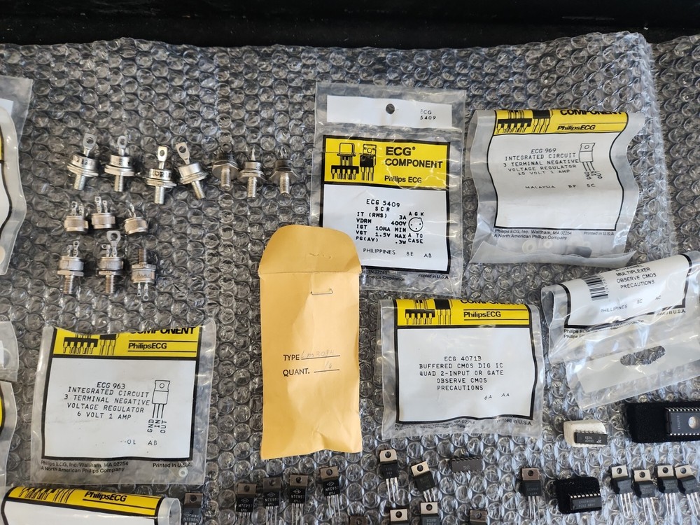 *MIXED SURPLUS LOT* ECG Components IC's and Rectifiers ⚡️🇺🇸 SHIP