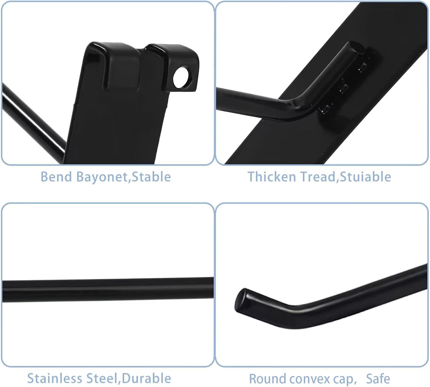 Gridwall Hooks 6 Inch,50Pc Display Hooks for Grid Wall Heavy Duty Gridwall Hook