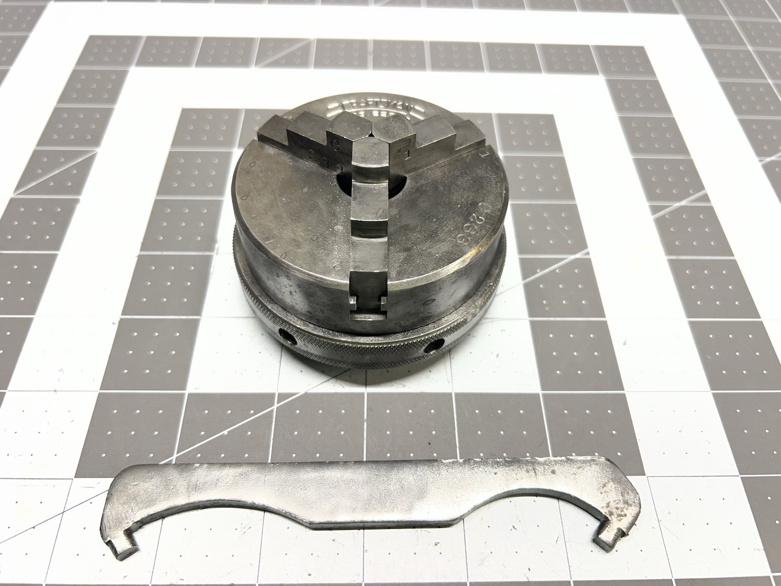 Vintage CRAFTSMAN 3" Inch 3 Jaw Lathe Chuck No.383.22960 3/4"-16TPI Mount