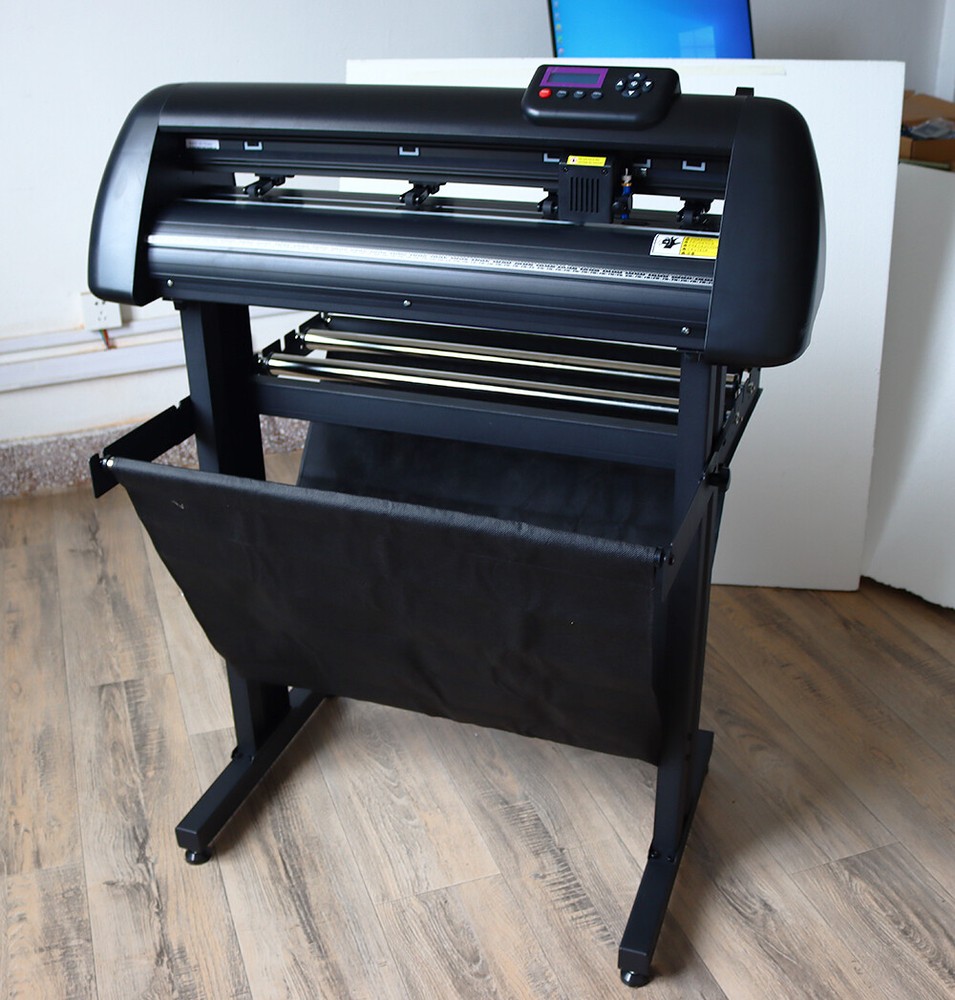24" Vinyl Cutter Machine Cutting Plotter w/ LCD Screen Automatic Edge Inspection