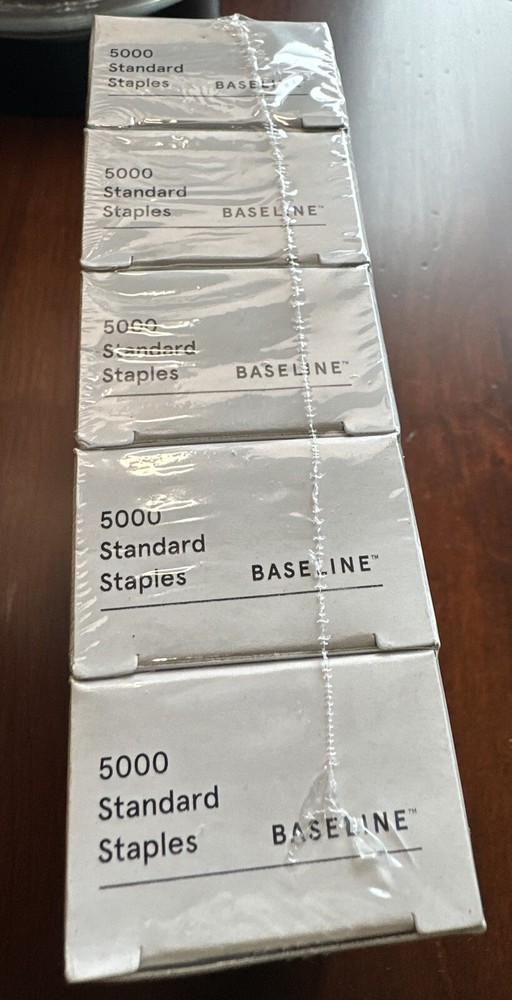 Baseline Staples 25000/Box BL58255 Standard Staples