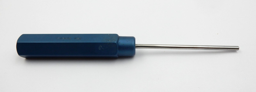 STANDARD BLUE ANODIZED HANDLE CABLE ASSEMBLY PIN REMOVAL TOOL