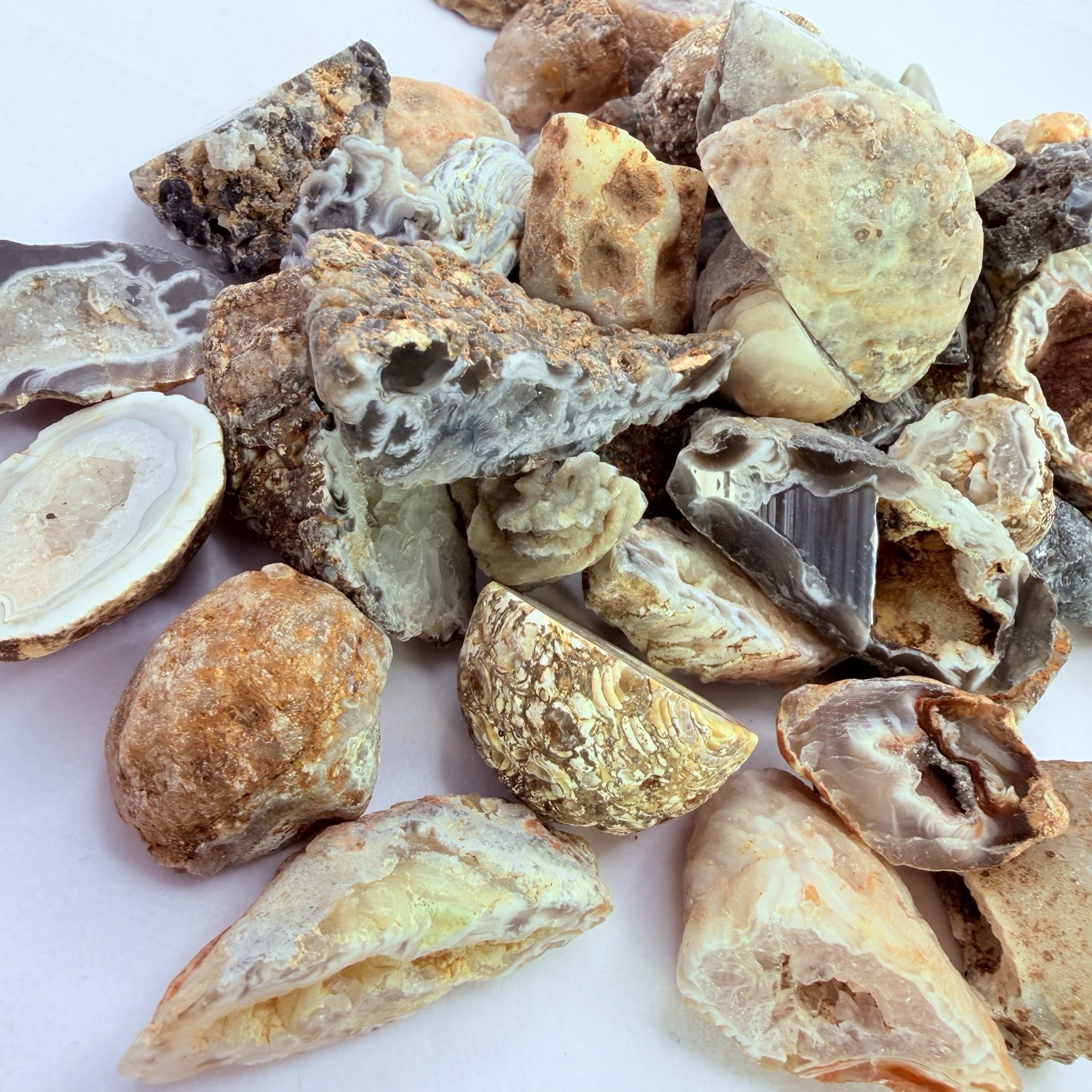 Rare Mini Occo Geodes from Brazil – Half lb Bulk Lot (9-12 Pieces)