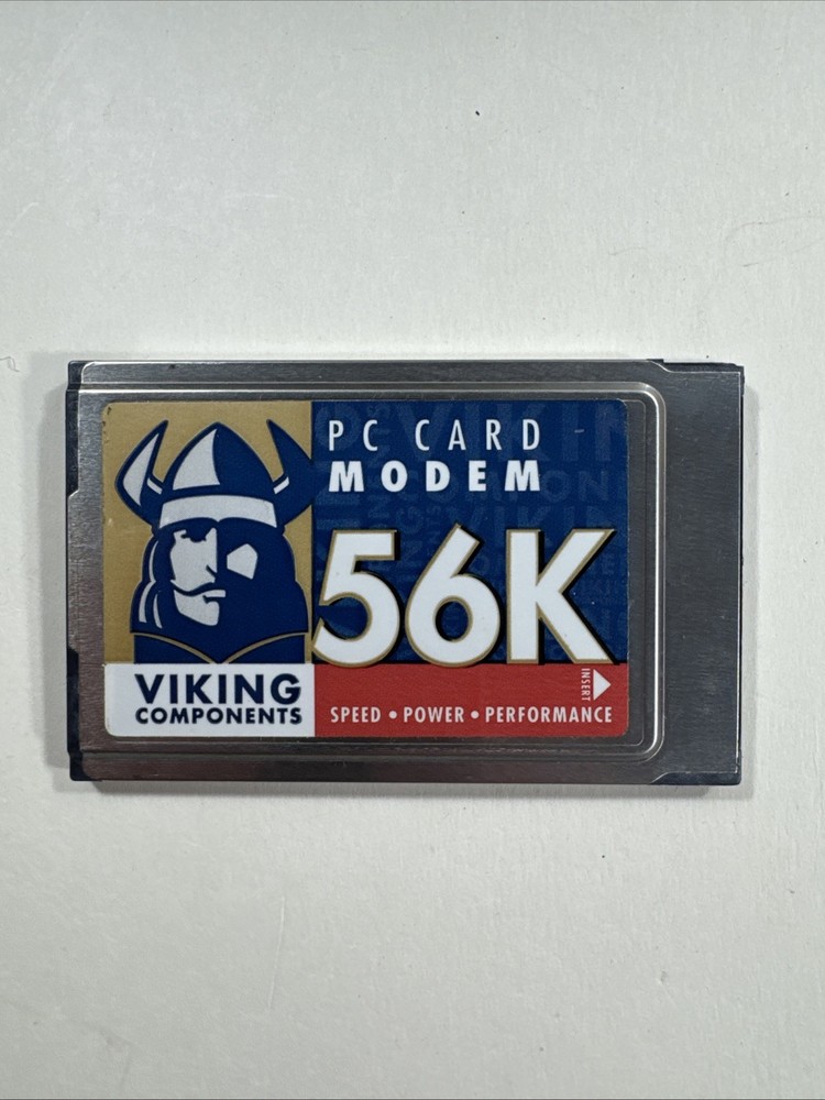 Vintage Viking Components 56K PC Modem Card Untested