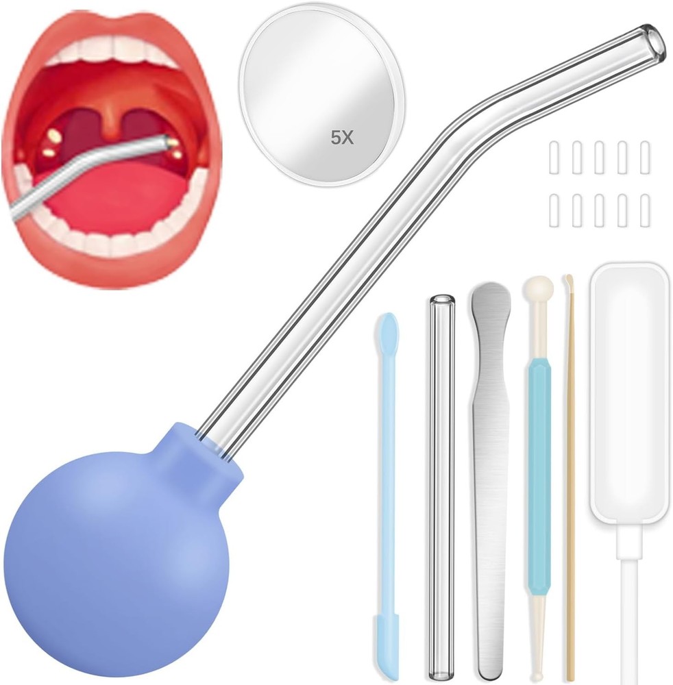 10 Pack Tonsil Stone Remover Vacuum Tonsil Stone Cupping Tool