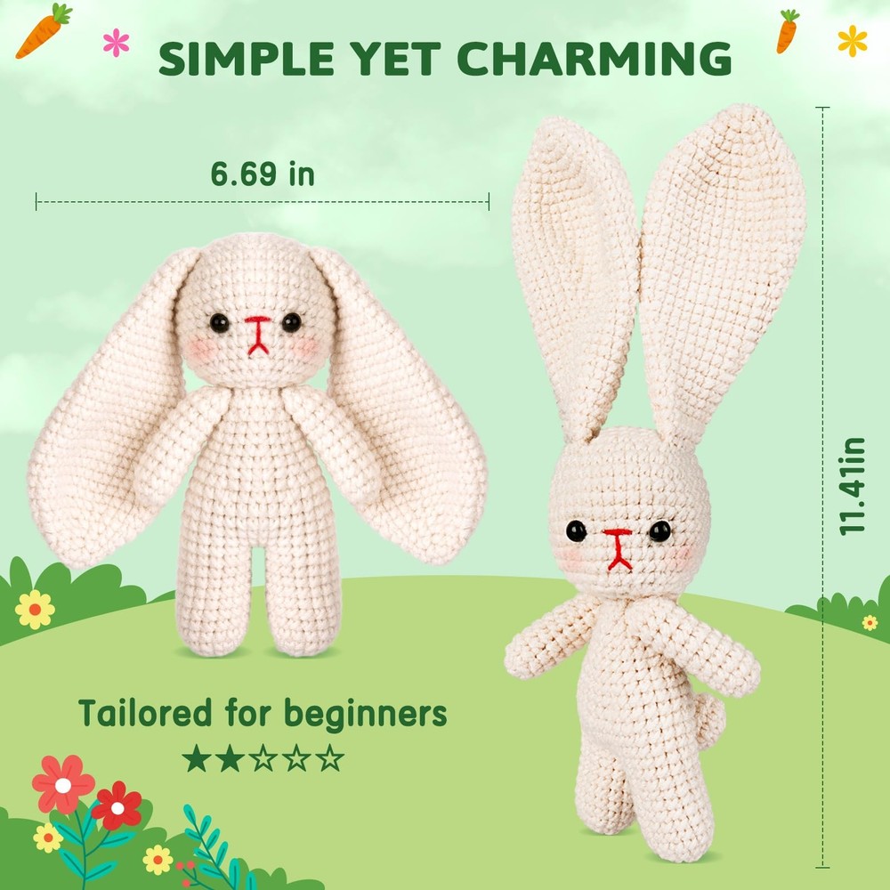 Crochet Kit for Beginners, Crochet Starter Kit w Step-by-Step Video Tutorials...