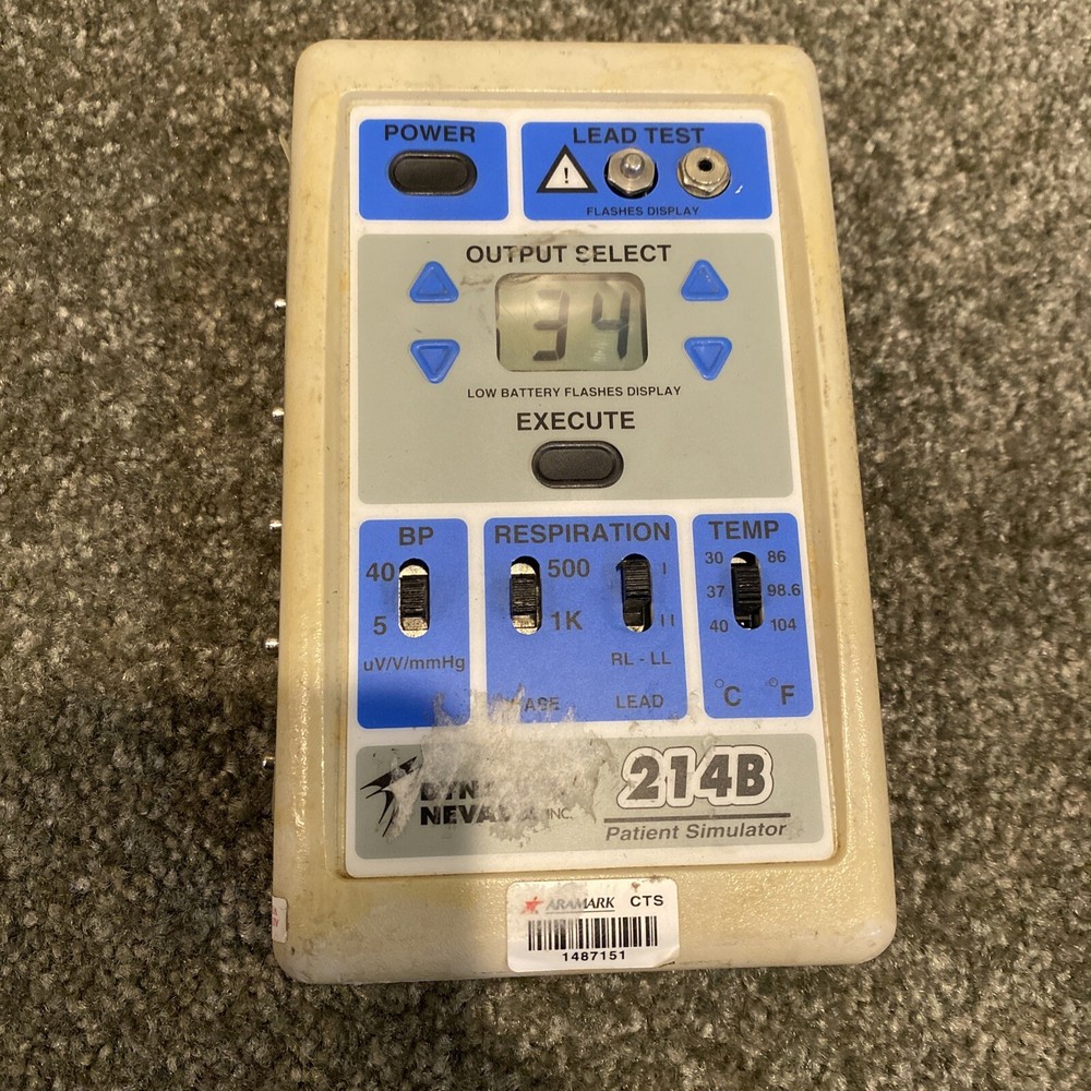 DYNATECH NEVADA 214B PATIENT SIMULATOR Excellent Working!