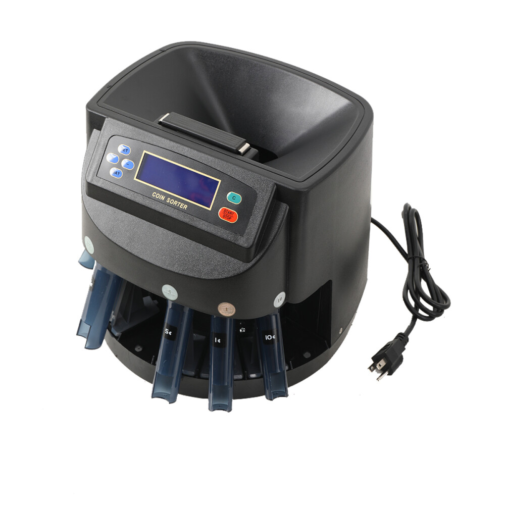 Coin Sorter Counter Digital Automatic Electronic Counting Change US