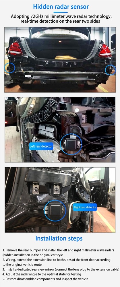 Blind Spot Detection Lane Change Warning BSD for BMW 3 Series M3 E90 E91 E92 E93