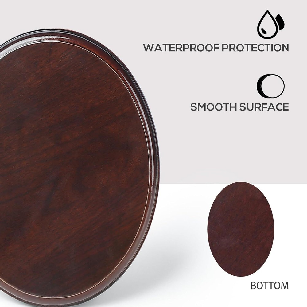Wood Oval Base-Hand Casting Structure Base DIY Crafts Keepsake Display Art Ex...