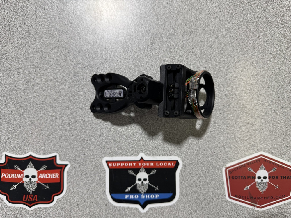3 PIN COMPOUND BOW SIGHT...NEW...COPPER JOHN