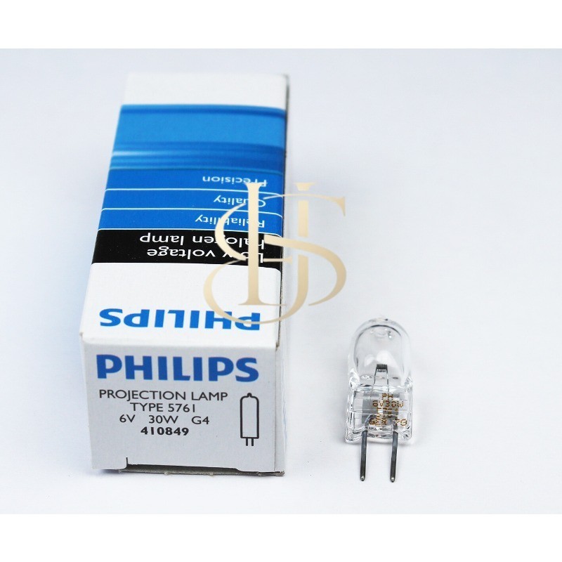 PHILIPS PROJECTION LAMP TYPE 5761 6V30W G4 Shadowless Bulb Microscope light