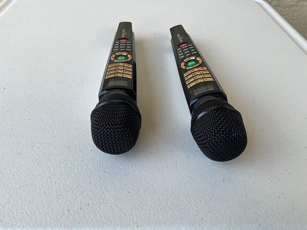 2 Magic Sing EX23DTH Microphone Karaoke on stage wireless Microphone Tested