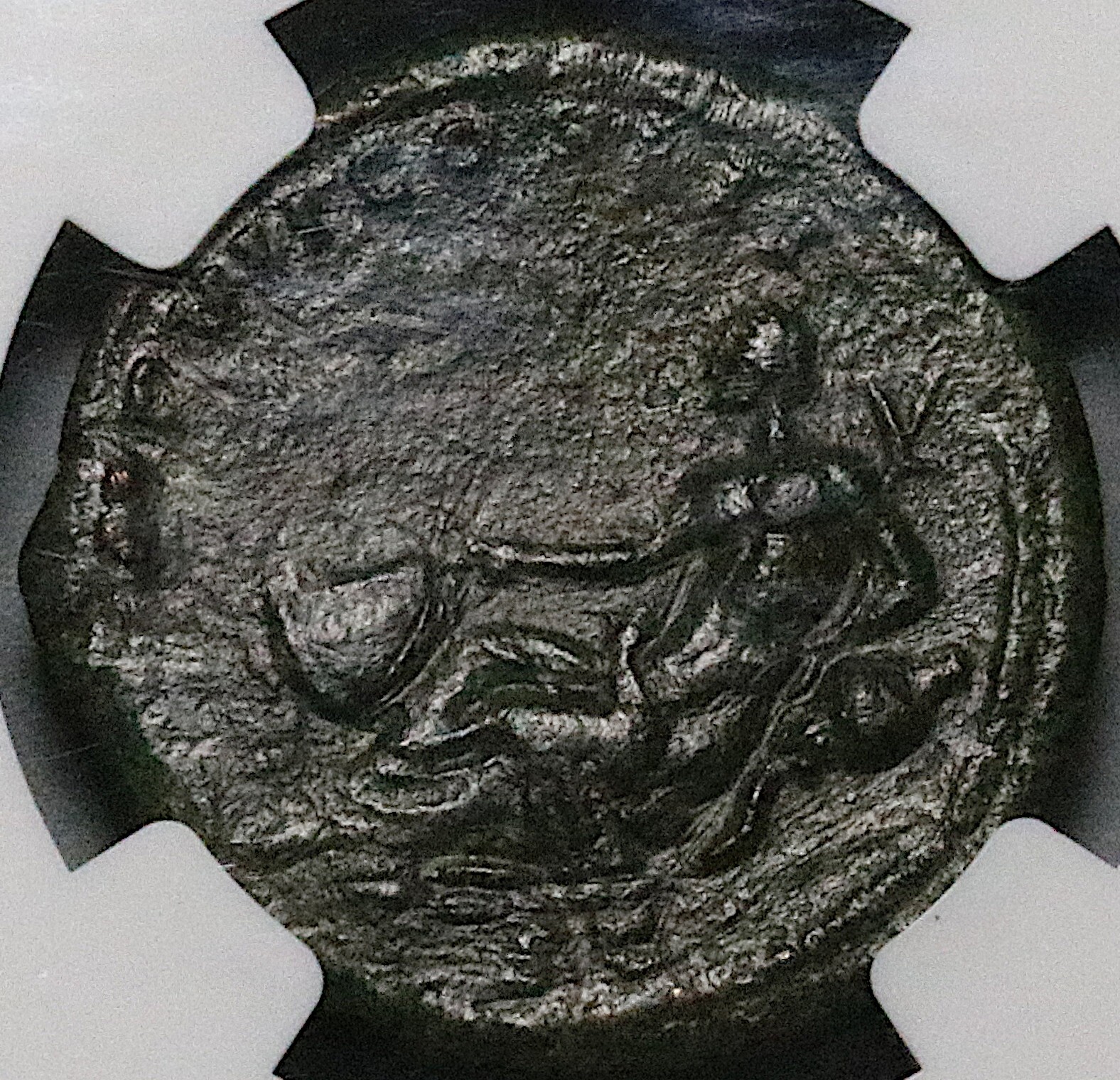 174 NGC Ch VF Marcus Aurelius AE As Tiber River God Roman Empire Coin (25010801C