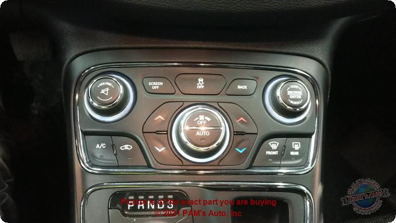 Used A/C Selector Switch fits: 2015 Chrysler 200 automatic temperature control d