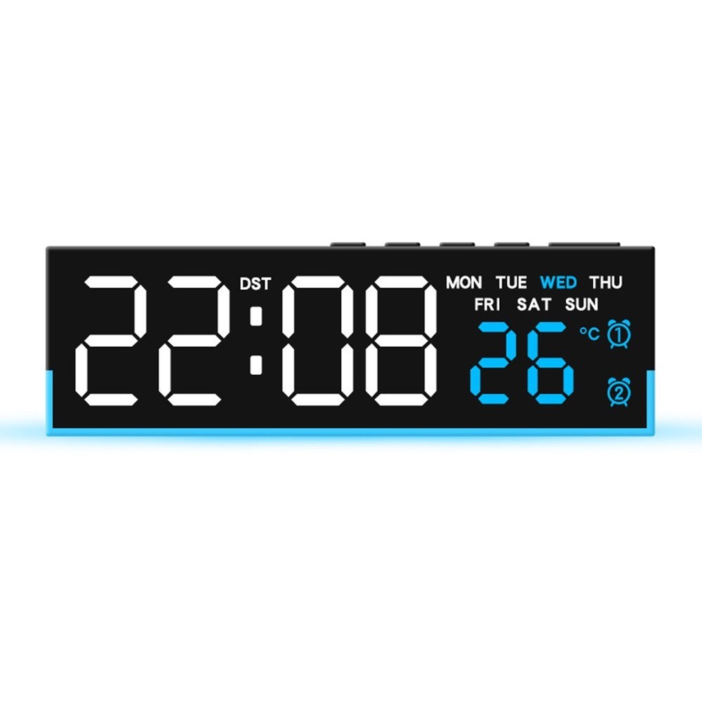 Daily Use Nighttime Alarm Clock Ambient Lighting Multi-functional Display