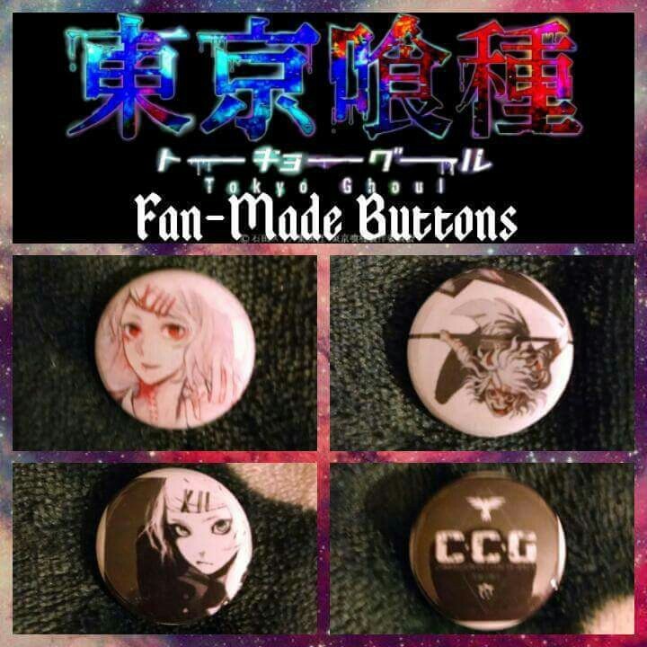 Tokyo Ghoul Buttons