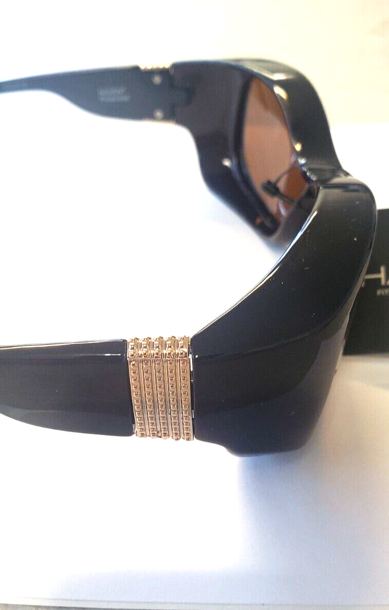 Haven Fits Over Sunset Tort/Amber with gold details Large with sofft Case NEW!!