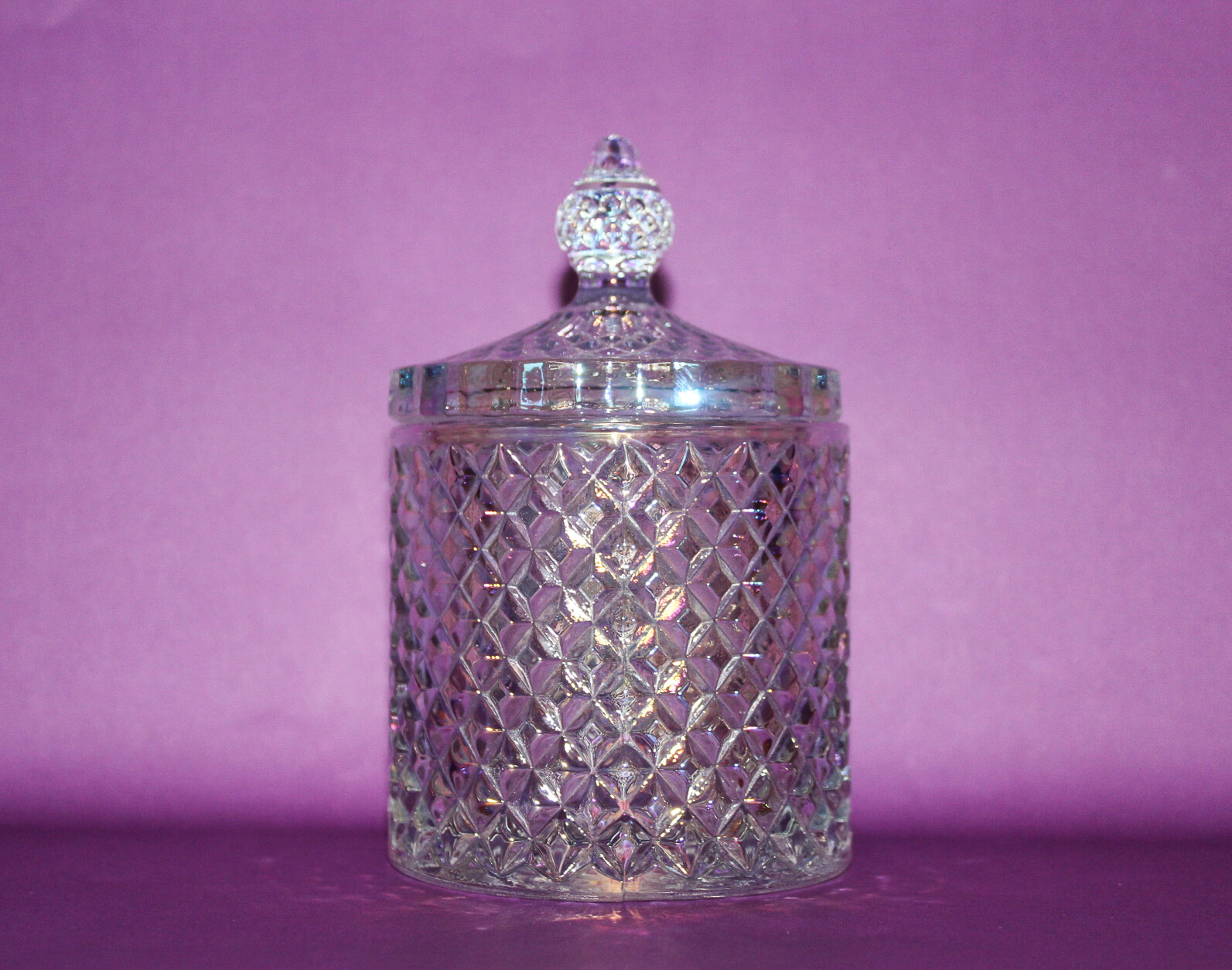 Elegant Candle Making Containers | 6 Beveled Glass Jars with Lids